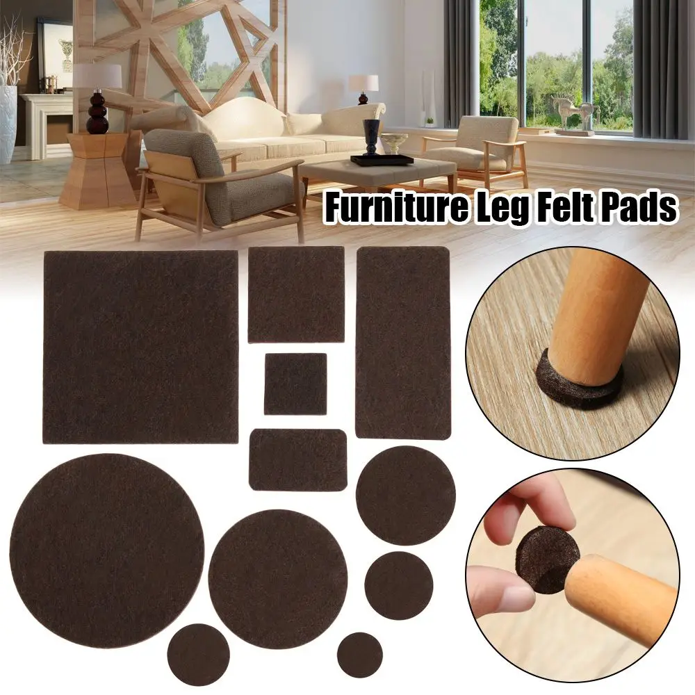 

Thickening Home Self-Adhesive Bumper Table Sofa Furniture Leg Felt Pads Anti Noisy Floor Protector Anti-slip Mat