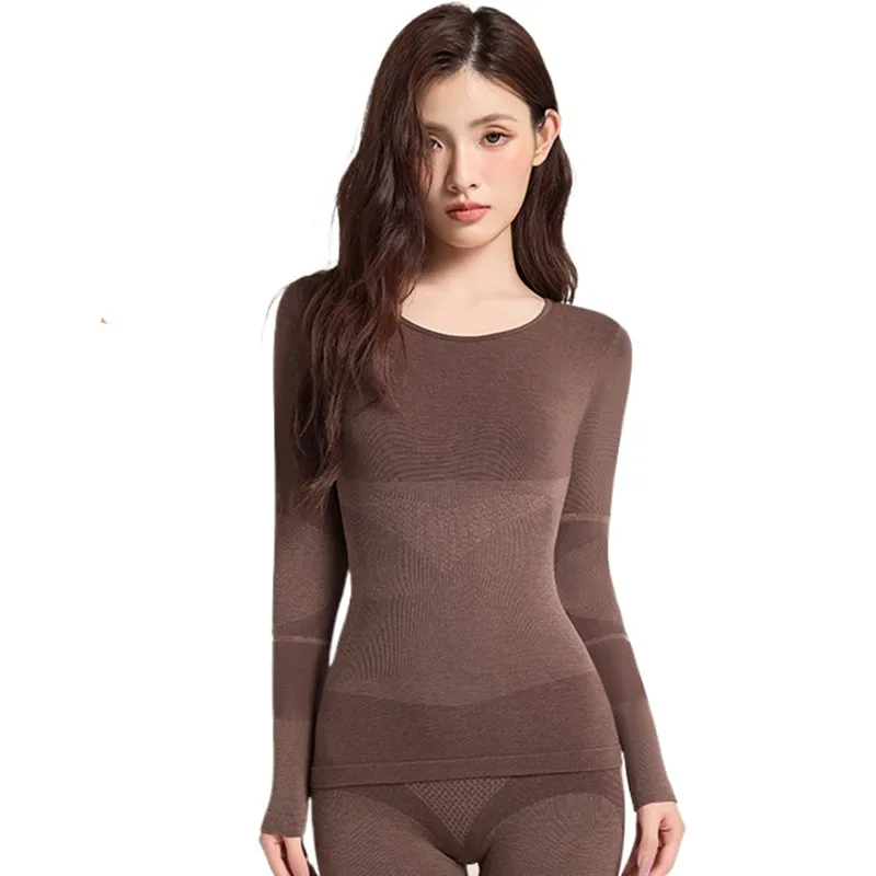 Slim Body Spring Autumn Home Clothes Long Pants Underwear Wool Hot Women's Pajamas Suits Lounge Sleepwear Set Pijama Feminino