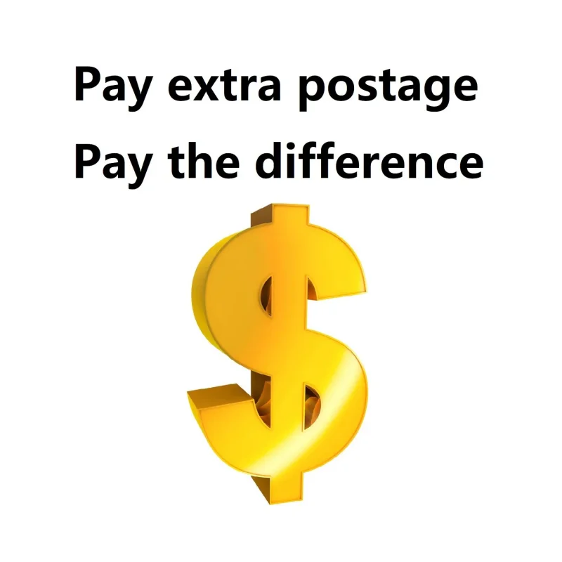 

Postage, Shipping, Price difference, Re-shipment, One USD
