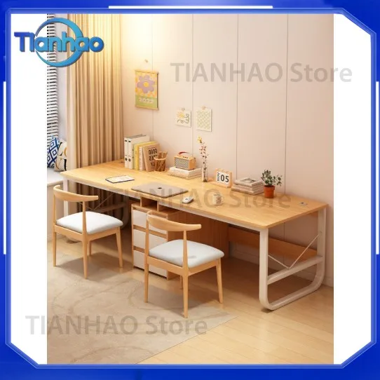 Double Desk for Bedroom Wall Mounted Long Table for Home Student Study Writing Desk Simple Computer Office Workstation
