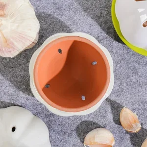 Joie Garlic storage box moisture proof anti-molde ceramic ventilation storage bottle ginger storage box organizer 10 Main Sales Garlic door - №5