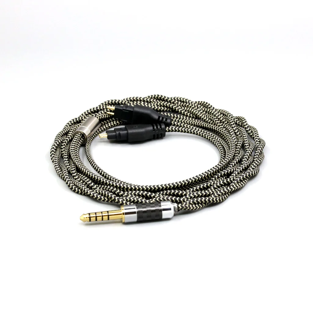 2 コア 2.8 ミリメートルリッツ OFC イヤホンシールド編組スリーブケーブルゼンハイザー HD580 HD600 HD650 HDxxx HD660S HD58x HD6xx LN 008049