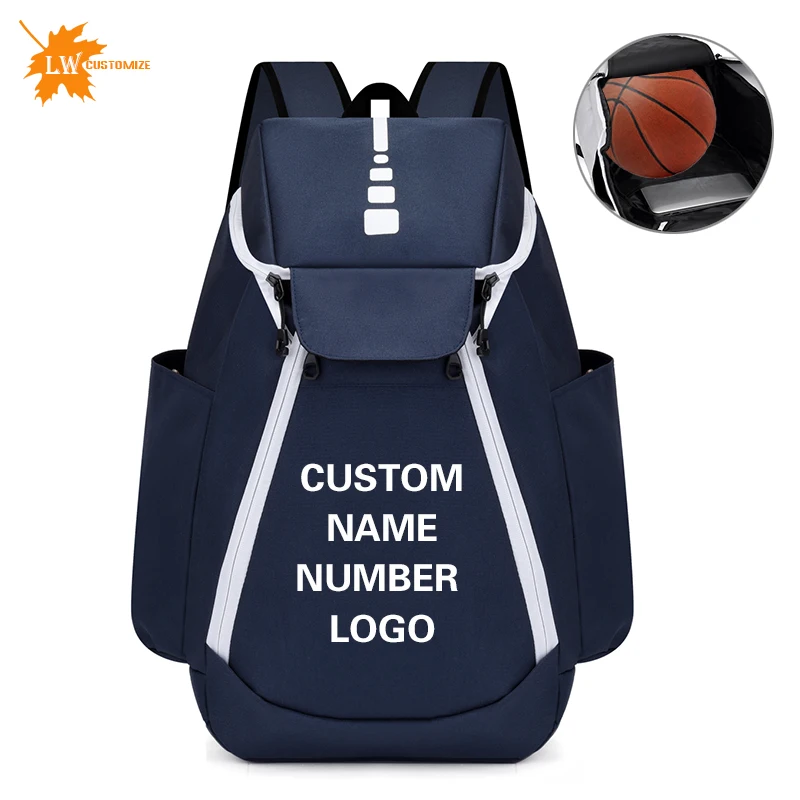 Basketball Bag Personalized Logo Sports Training Camping Bag Customized Basketball Storage Bag Printed Name Pattern Number