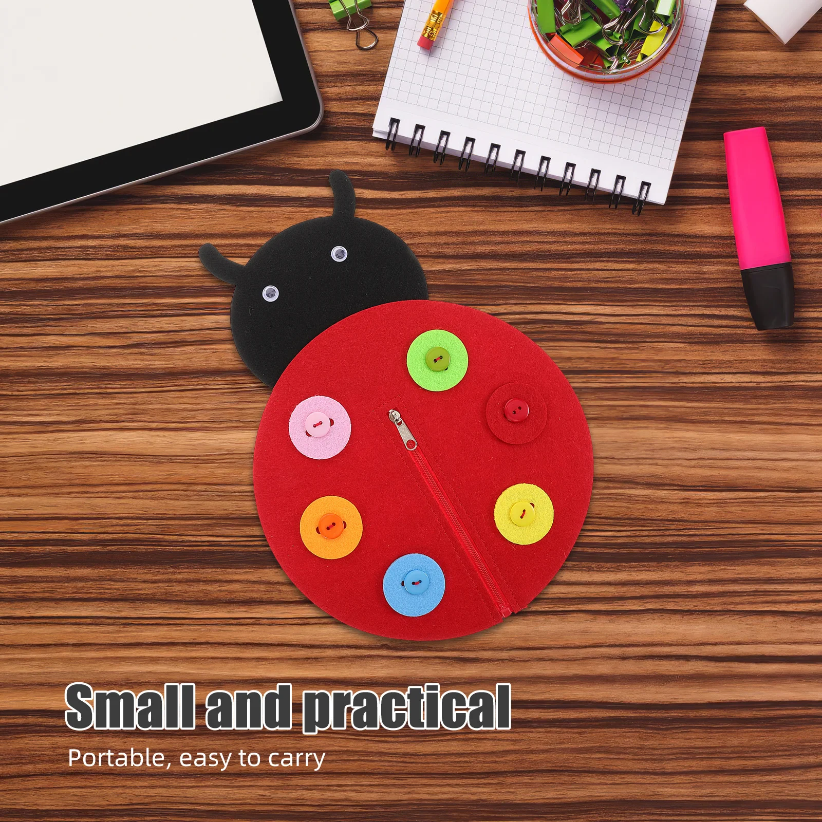 

2Set Montessori Busy Board Non-Woven Button Zipper Board Toddler Sensory Learning Preschool Activity Hand-Eye Coordination