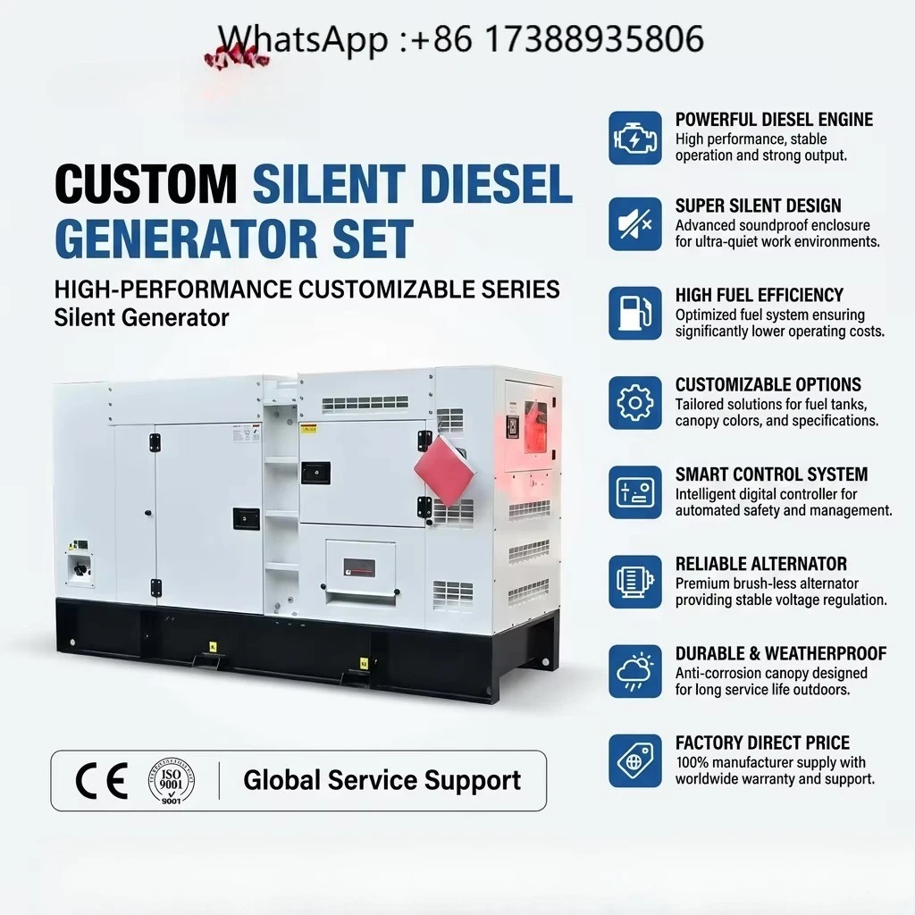 Professional Perkinss 100kw 200kw 300kw  Generator Silent Digital 3 Phase Power Generation Parts Accessories Set