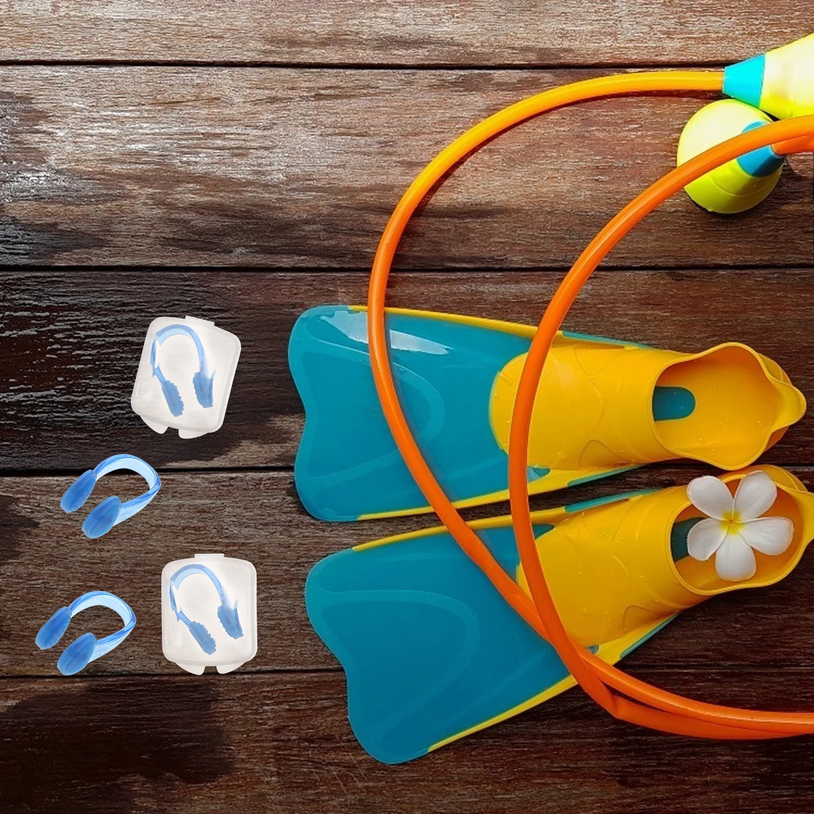 10 قطع المهنية سيليكون مشبك الأنف دائم السباحة الأنف المشبك للماء مكافحة الاختناق بركة السباحة العرض #1