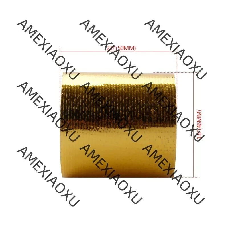 1pcs  2'' /5M Thermal exhaust Tape Air Intake Heat Insulation Wrap Tape Exhaust Heat Wrap Roll Heat Shield Tape