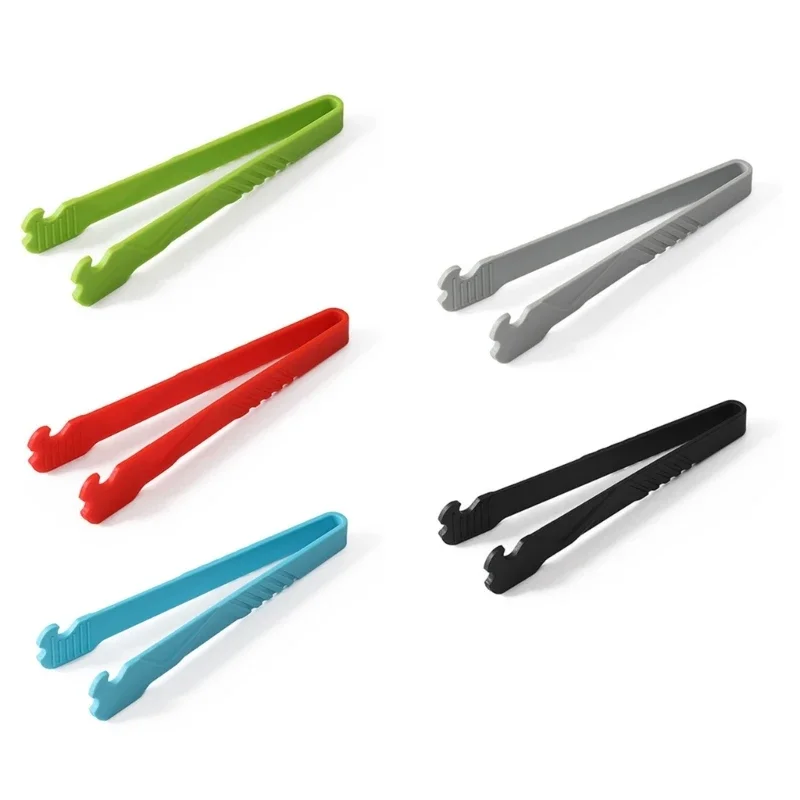 Cooking Tongs Non-Slip Food Tongs for Cooking Oven Non-Stick Push-Pull Clamp Drop shipping