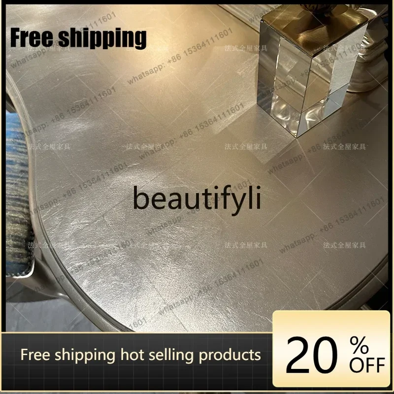 Factory Direct  gold leaf dressing table, master bedroom dressing table European court wood carving flower dressing table