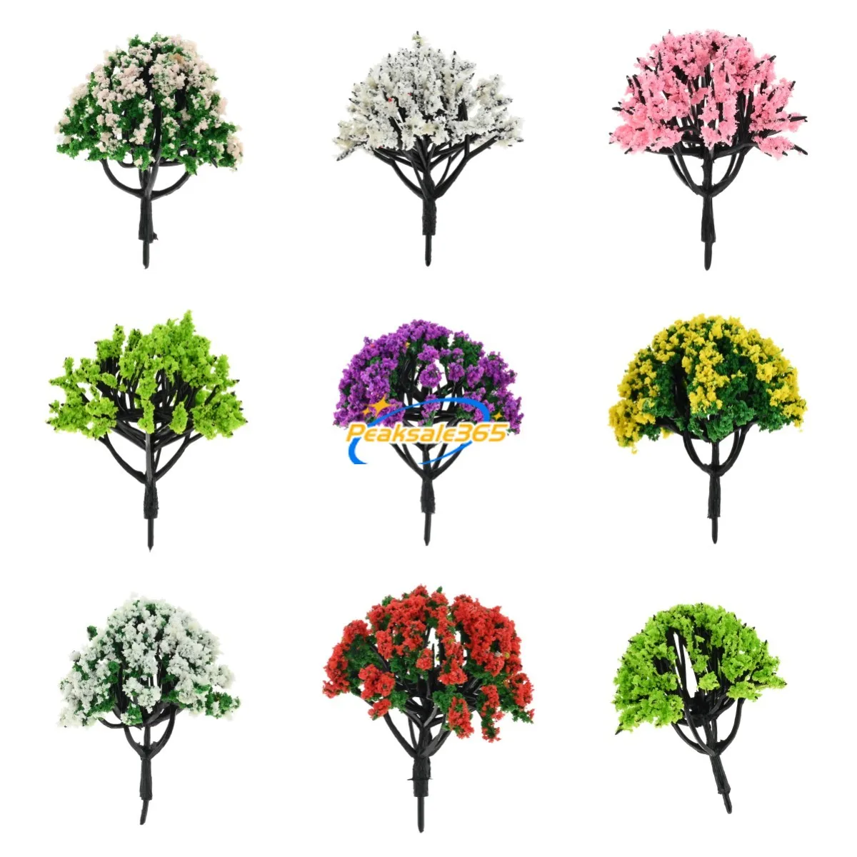 20pcs Mini Flower Trees 6/8cm 2.36