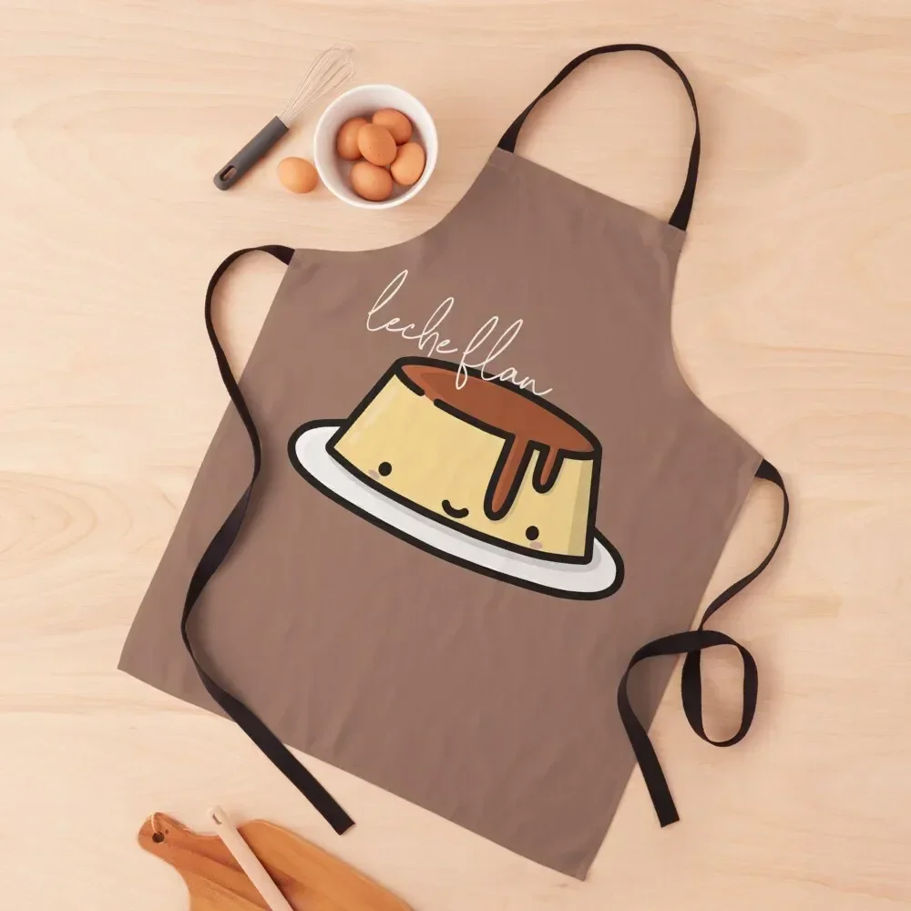 

Leche Flan Icon: Filipino Dessert Apron Kitchen Supplies Woman Work Beauty Apron