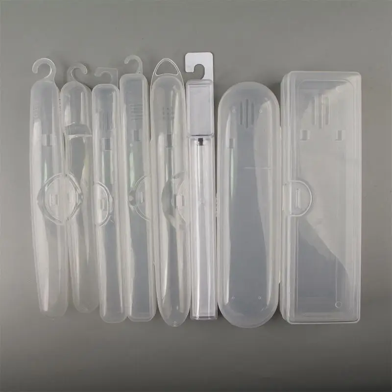 Portable Dustproof Toothbrush Storage Box Outdoor Travel Transparent Plastic Toothbrush Holder Toothpaste Storage And Organizer