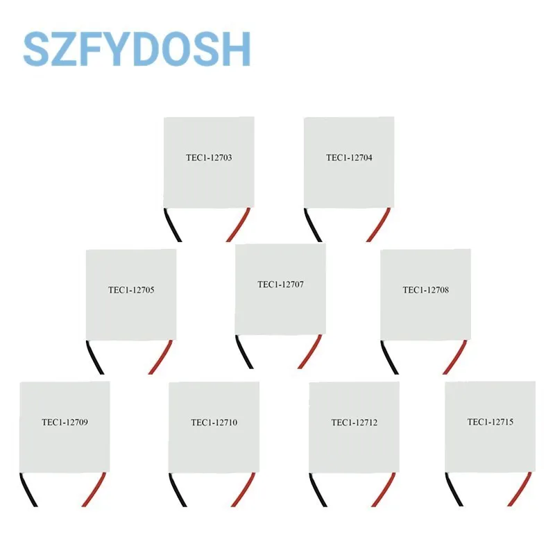 TEC1-12706  TEC1-12705/6/07/08/09/10/12/15 Module Thermoelectric Cooler Peltier 40*40MM 12V Semiconductor Refrigeration