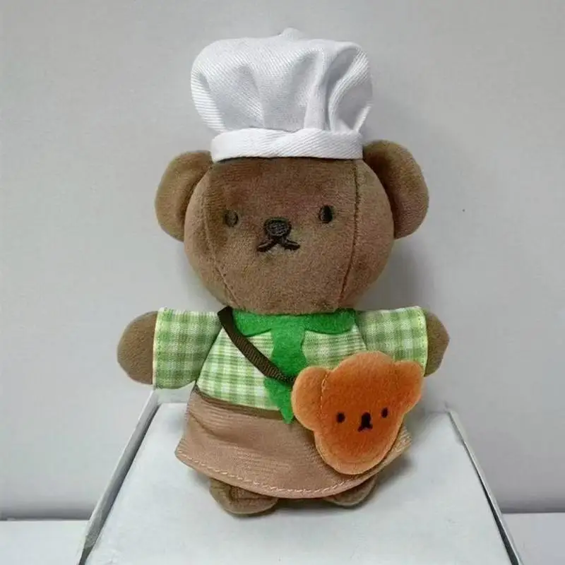 جديد ميفي قلادة ميفي أرنب Kawaii الكرتون مخبز المطبخ دمية المفاتيح لطيف الخبز ماستر دمية على شكل أرنب لعبة هدية للأطفال