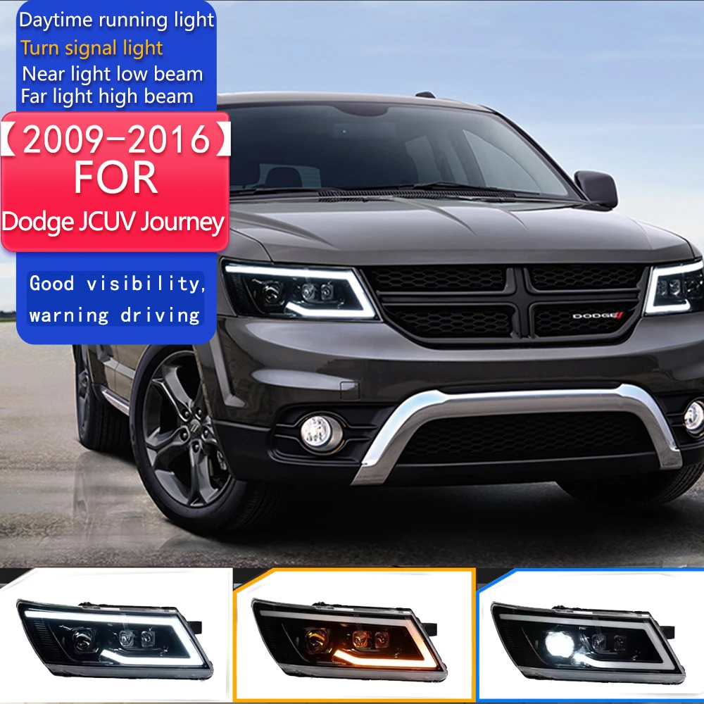 

Стайлинг автомобиля для Dodge JCUV Journey 2009-2016 Светодиодная фара Fiat Freemont LED DRL Hid Angel Eye Bi Xenon Beam Аксессуары