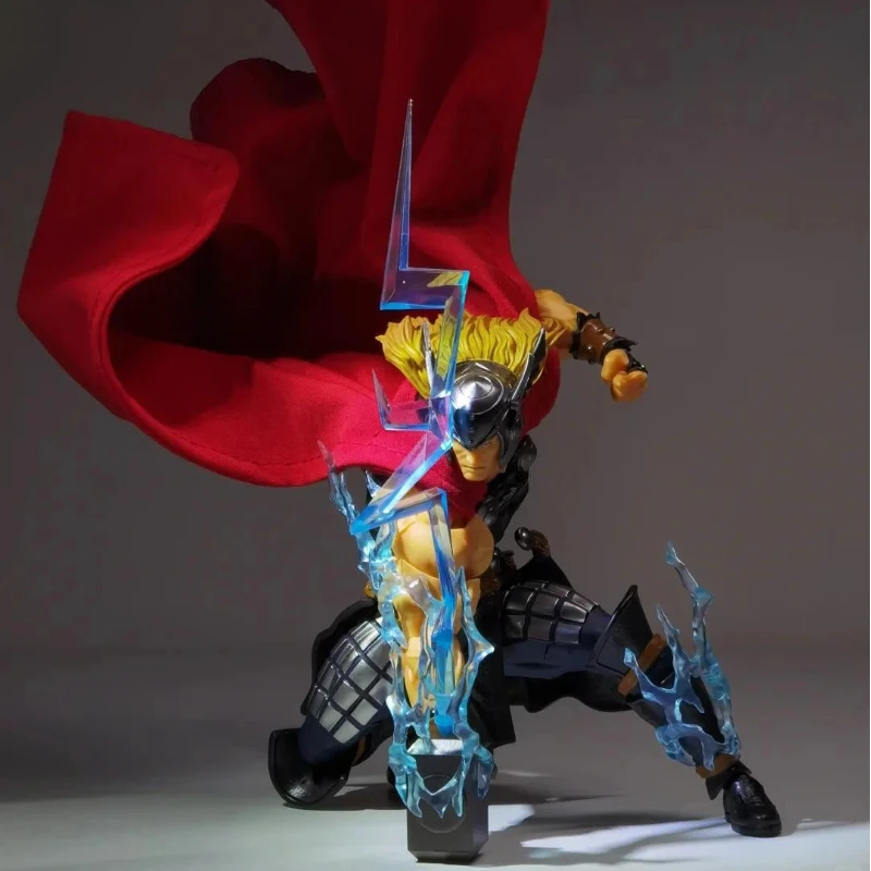 

New Ctm Toys Kaiyodo Revoltech Thor Figure Joint Strengthened Marvel Avengers Thor Action Figure Ko Toy Gift In Stock