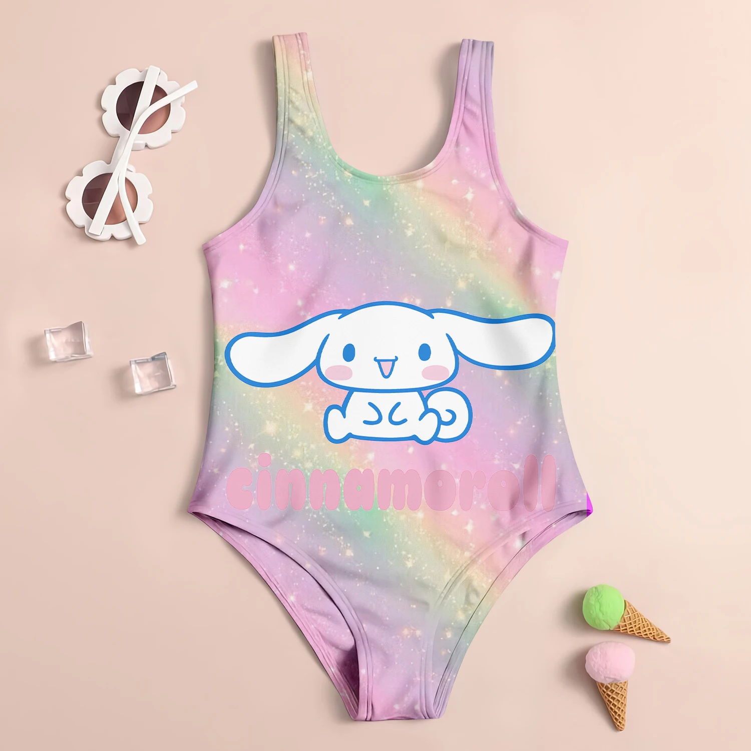 Baby Swimsuit Girls Sanrio Cinnamon Dog Children\'s Swimwear 2024 Sell Like Hot Cakes Beach Swimsuit Kids Girl Girls\' Infant