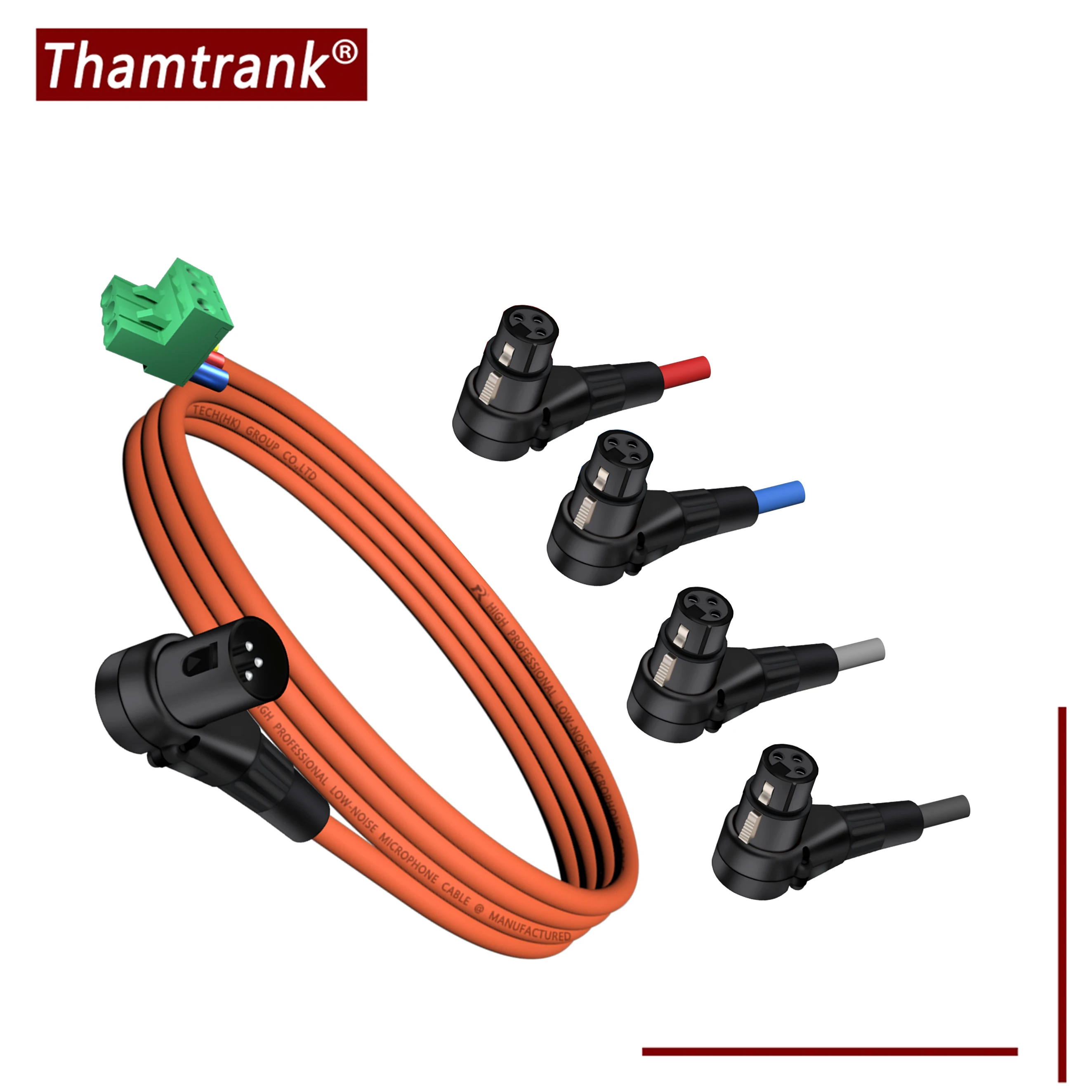 Right Angle XLR 3-Pin Male/Female to Green 3-Pin PCB Screw-Terminal Block Adapter Cord 3-Core XLR Microphone Cable for Speaker