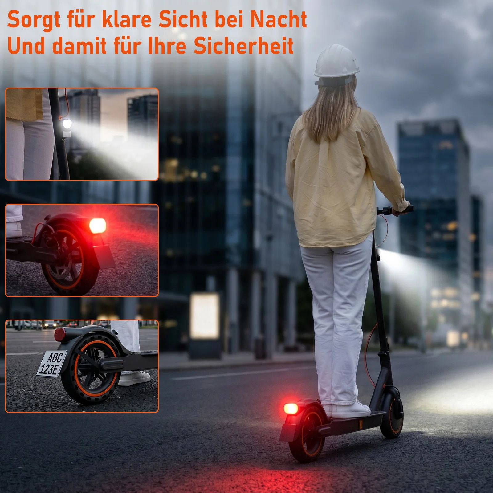 TODIMART N3B Elektro-Scooter mit ABE-Zulassung | Elektroroller für Erwachsene 36V 7,8Ah Akku,8,5 Zoll schlauchlose Reifen, faltbar bis 20km Reichweite für Stadtpendler Elektroroller für Erwachsene – Detail 5