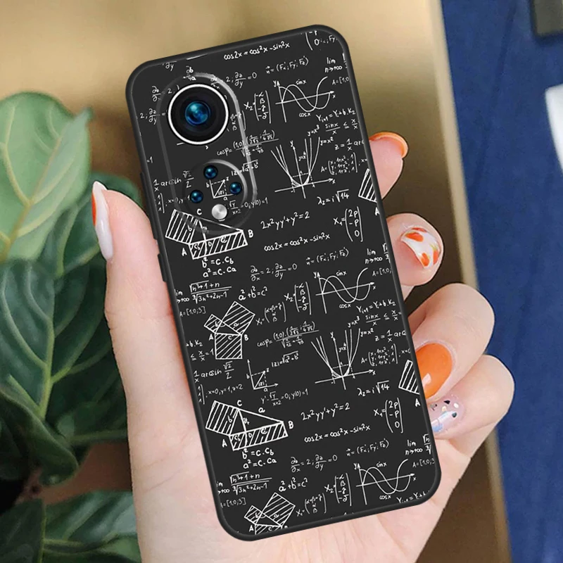 غطاء صيغ فيزياء الرياضيات العلوم لهاتف Honor 200 Pro 90 70 50 X9a X8a X9 X8 X8b X9c X9b Honor Magic 7 Pro 5 6 Lite