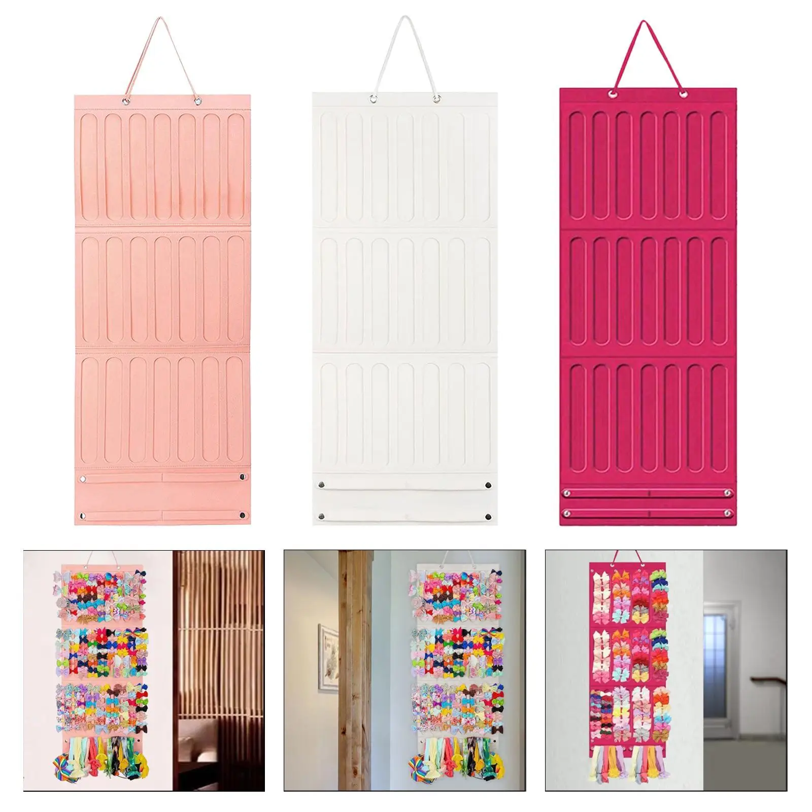 

Hanging Holder for Hair Claw Clips, Organizer for Home And Travel
