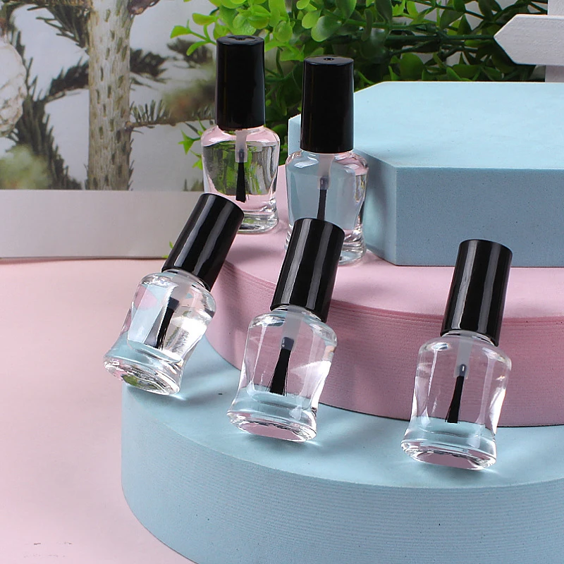 6ml สุขภาพโปร่งใส Top Coat CLEAR เพิ่ม Glitter เล็บเล็บเกราะน้ํามัน NO-bake ยาวนาน Quick-drying น้ํามัน