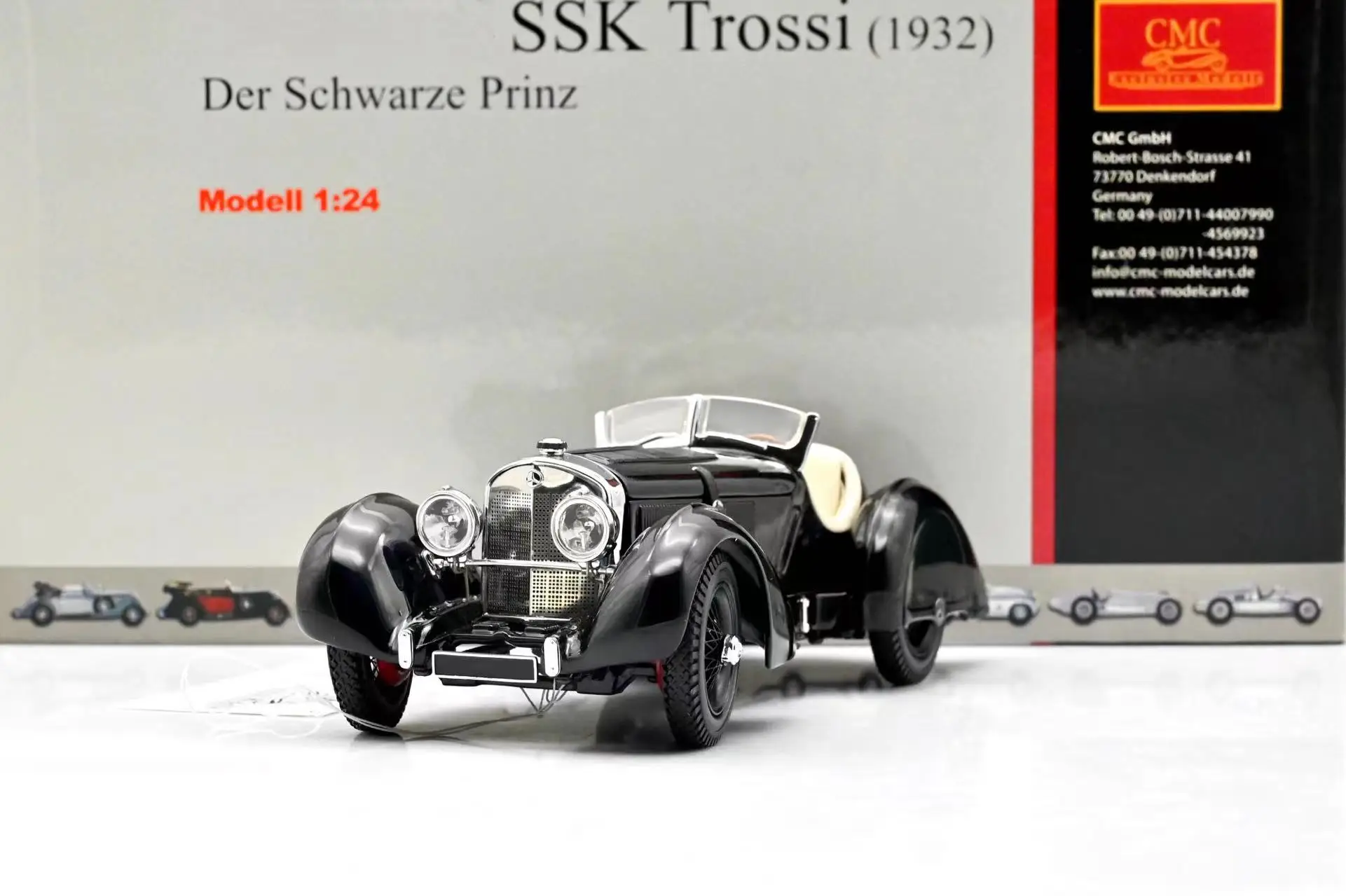 CMC 1:24 SSK Trossi 1932 Alloy Fully Open Simulation Limited Edition Alloy Metal Static Car Model Toy Gift