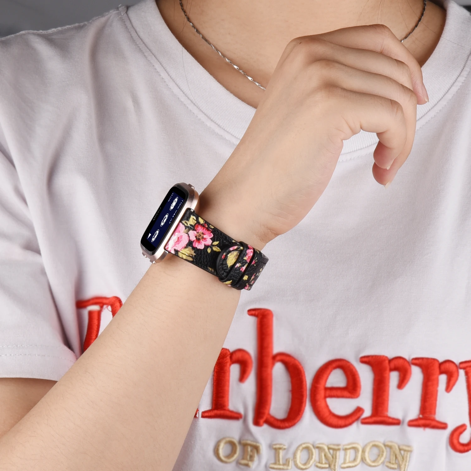 حزام ساعة جلدي لساعة Fitbit Versa 2 Versa Band بديل سوار معصم لساعة Fitbit Versa 2 Versa Lite