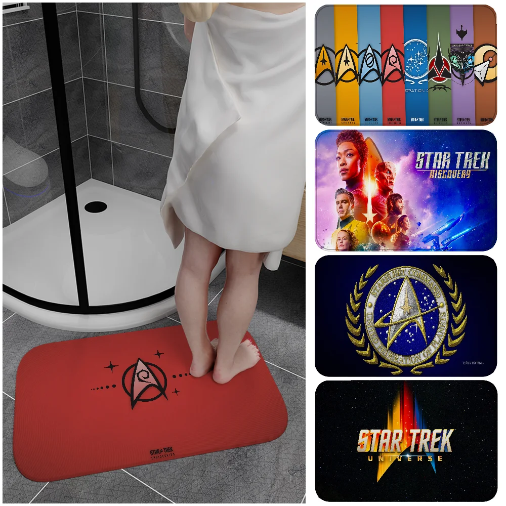 TV S-Star T-Trek Floor Mat Entrance Door Mat Washable Non-Slip Living Room Sofa Chairs Area Mat Kitchen Welcome Doormat