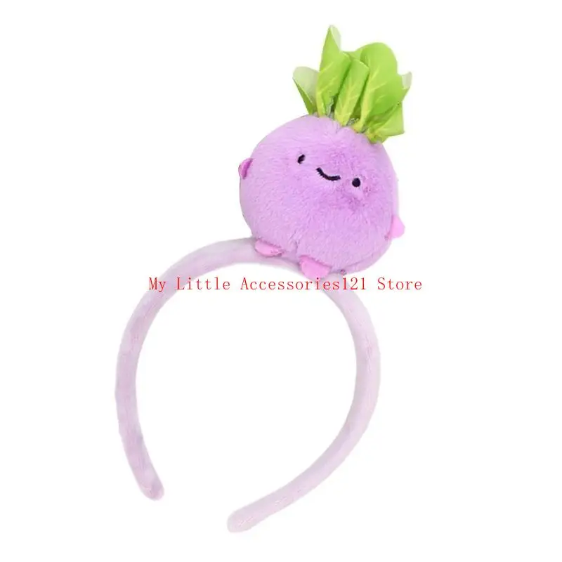 

Многоразовая моющаяся повязка для волос с овощами для чувствительной кожи, детские мягкие эластичные повязки на голову для на