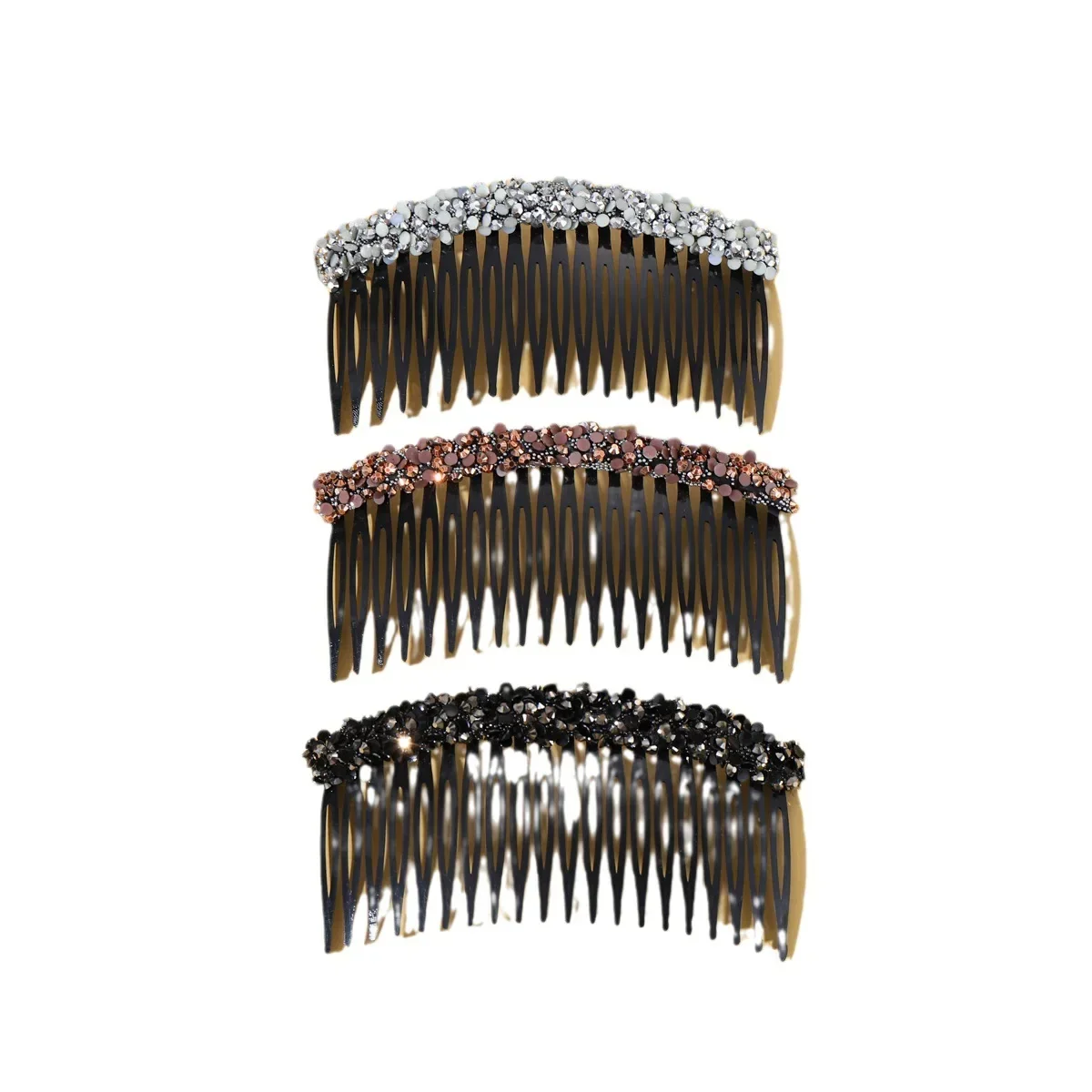 Crystal Rhinestone Comb Bangs Hair Clip for Women Braid Broken Hairpin Inserted Comb Pressure Pin Girls Hair Accessories Jewelry