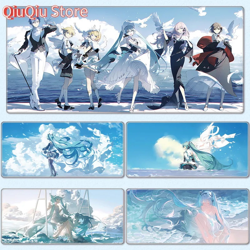 Hatsune Miku Mauspad, großes Anime-Spiel, Mauspad, Meiko Kagamine, Cartoon, Computer-Tastatur, Schreibtischunterlage