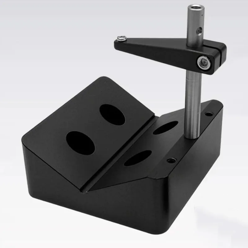 AZV-63 V-Type Mount Cylindrical Clamp Holder for Diode Fiber Collimator 6.6-51.8mm Aluminum Alloy