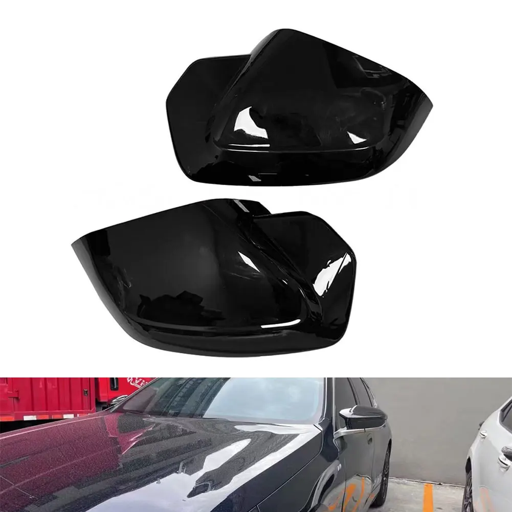 

Bright Black Car Exterior Side Wing Rearview Mirror Cover Cap Mirror Shell For BMW For 5series For 7series For I5 2023-2026
