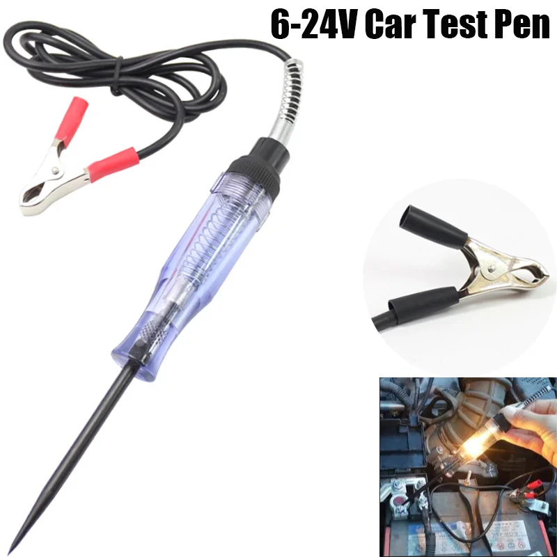 6-24V Automotive Electric Pen Verification Test Pen Circuit Tester Auto Repair And Maintenance Tools For Battery Charging System