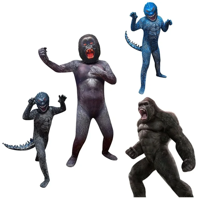 FantrenforGodzillaa Monster Cosplay Costumes, Performance Nette, Personnalité Dres Up, Costumes d'Halloween pour Enfants, Cadeau de Journée pour Garçon