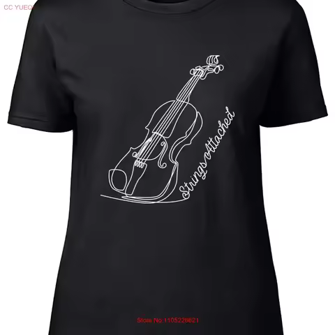 Funny Violin Womens T Shirt Strings Attached Instrument Player Ladies vintage Washed fashion Breathable Stretched vintage