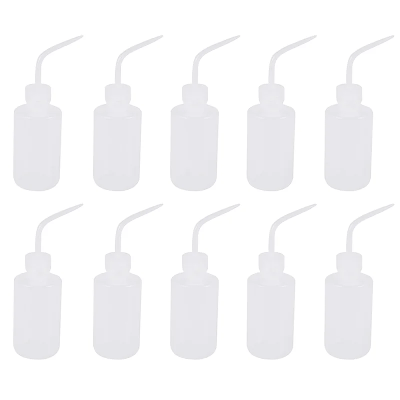 

A29R 5X 250ML 8OZ Capacity Tattoo Wash Clear White Plastic Green Soap Squeeze Bottle