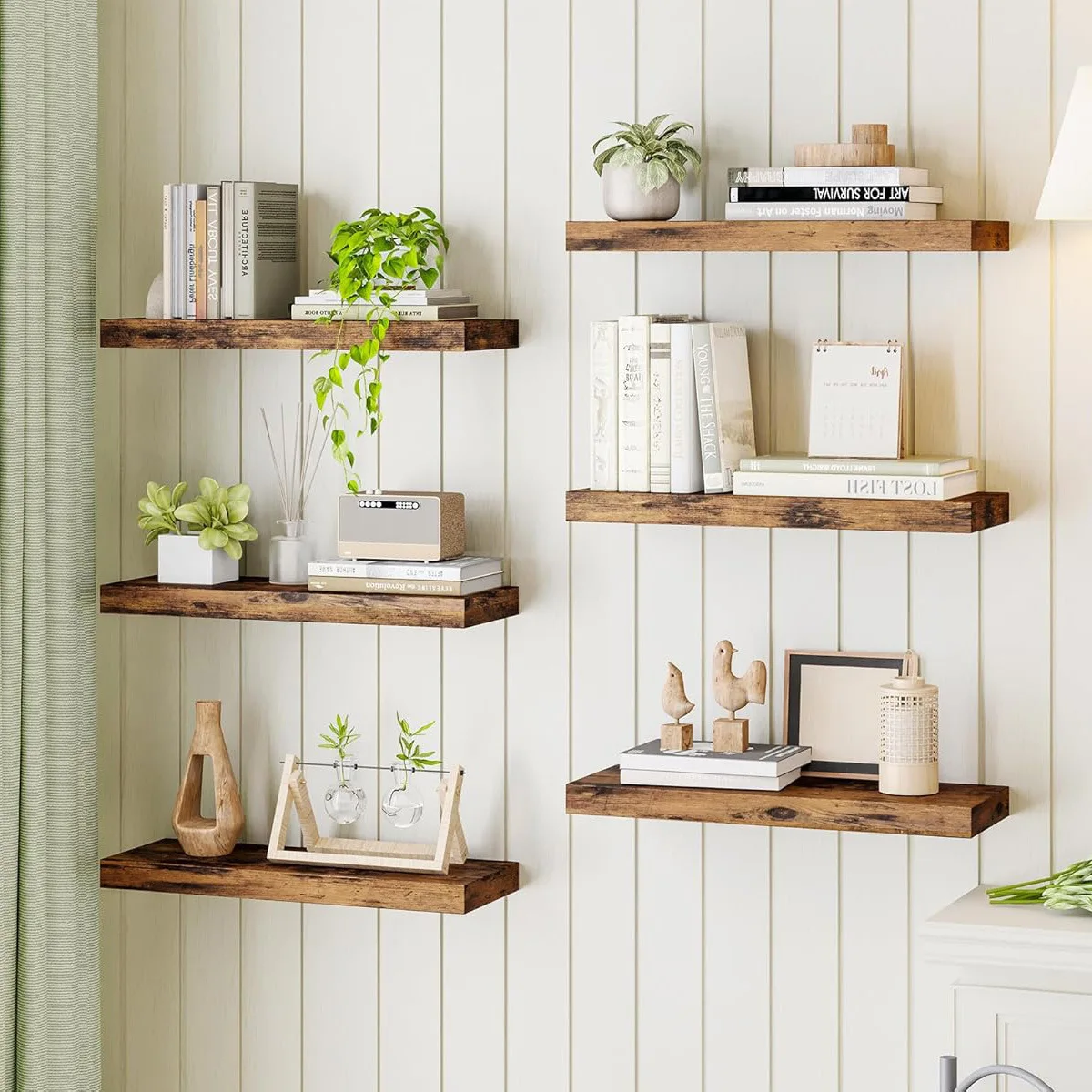 Factory Direct 2026 Wall Multi-layer Shelf Living Room Bedroom American Country Style Decorative Shelf Bathroom Toiletries Organ