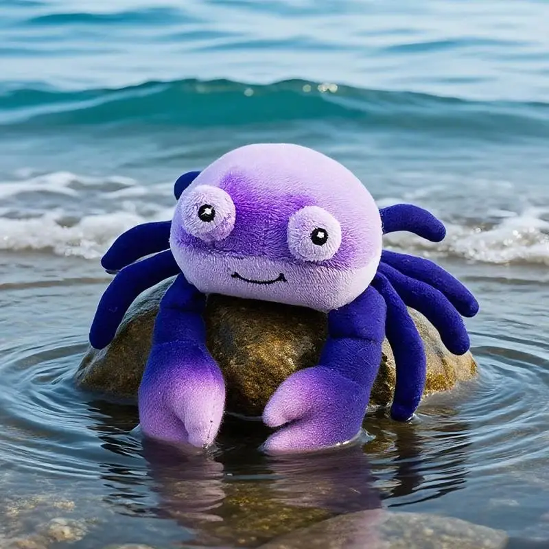 

Редкая серия плюшевых игрушек «Королевские крабы»: милый кавайный спутник для сна, аниме-кукла, декор для комнаты, мультяшный милый праздничный подарок для детей