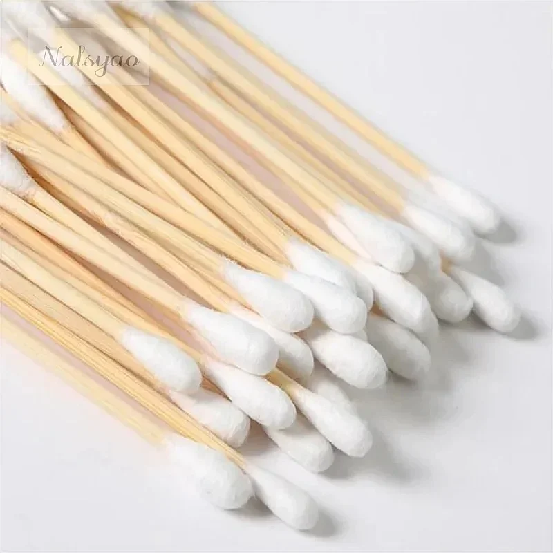 Wholesale 100-1000pcs Double-Ended Cotton Swabs, Clean Hygienic Baby Ear Cleaning Sticks, Health Care