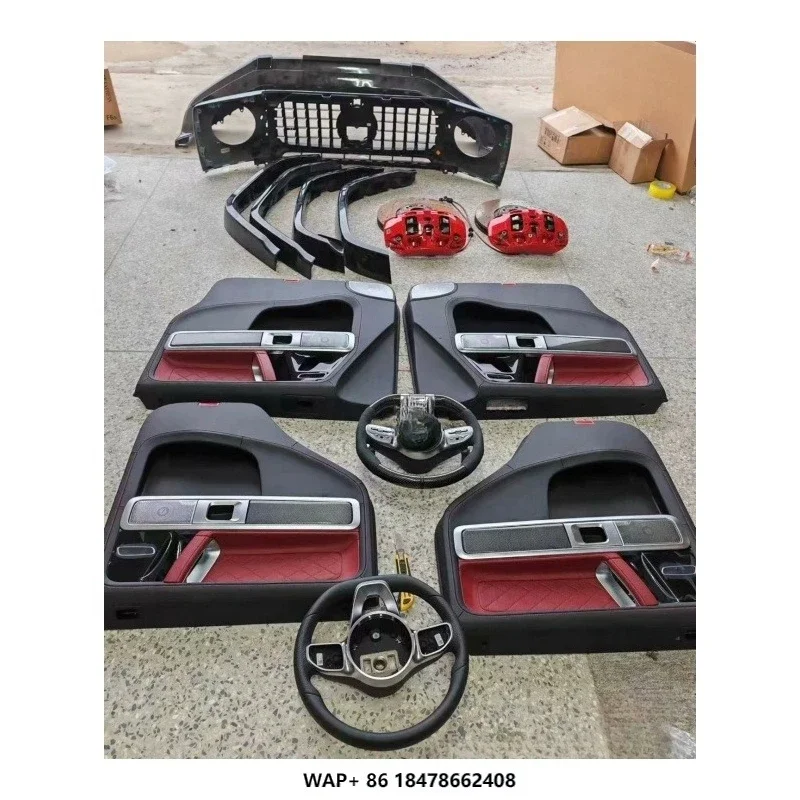 Original  Car Door for Mercedes Benz G-Class G63 Car Dashboard Door Interior Panel  Front Bumper Grill Body Kit
