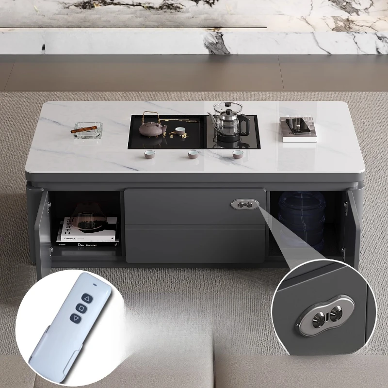 

Luxury Wood Coffee Table Living Room Storage Japanese Design Coffee Table Books Modern Mesa Auxiliar Salon Home Furniture