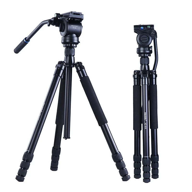 Manbily Professional Aluminum Alloy Camera Tripod Stand,Video Fluid Head Tripod,DSLR Digital Camera Tripod