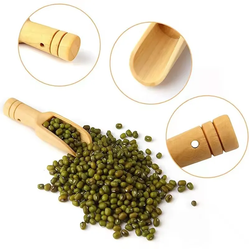 2026 New Mini Wooden Scoop Wooden Bath Salt Spoon Flour Shovel Milk Powder Spoon 1Pcs view 4