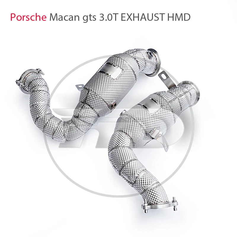 

HMD Car Accessories Stainless Steel Downpipe For Porsche Macan GTS Auto Replacement Parts Exhaust Manifold Radiator