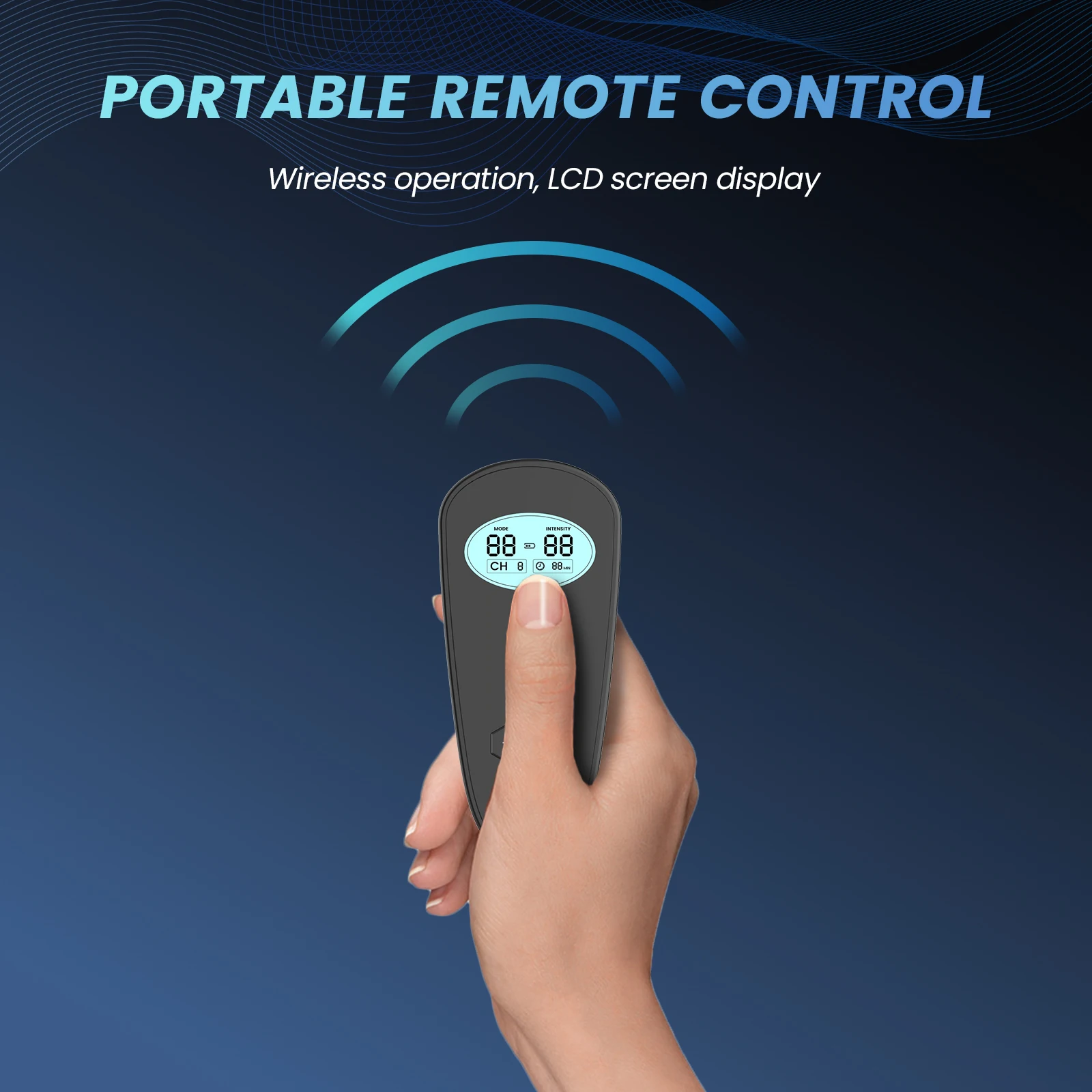 Biblioteca inteligente ecológica 2 em 1, função de temporização, controle remoto sem fio, dezenas, unidade ems, costas e pescoço, ombro, dispositivo de massagem