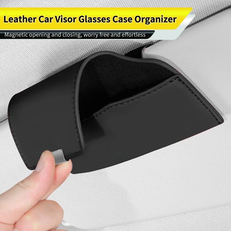 Magnetic Car Visor Glasses Holder Sunglasses Storage Box Interior For Model 3 Model S Model X Model Y Roadster Bonina C