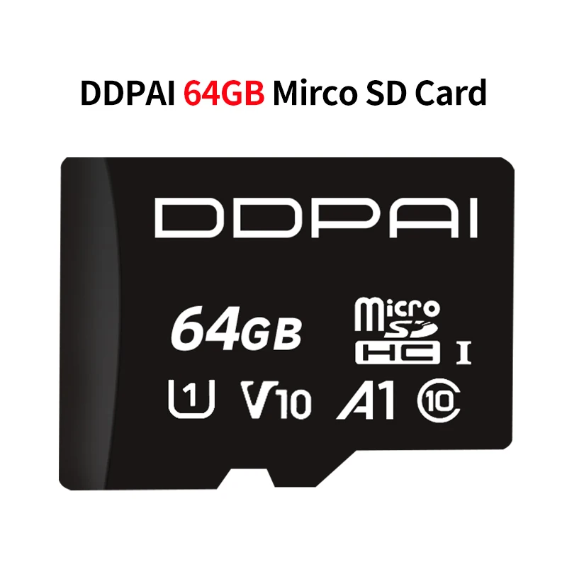 DDPAI  Mirco SD Card For DDPAI Dash Cam Car Camera Car DVR Adapters Class 10 64GB 128GB SD Card