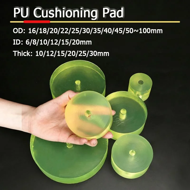Polyurethane PU Cushioning Pad Circular Oxford Pad Mold Pad Machine Shock Absorber Household Appliance Riser Pads Thick 10-50mm